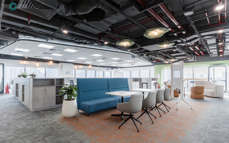 thiết kế văn phòng không gian mở