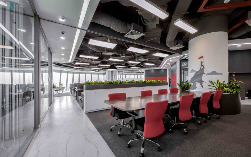 thiết kế văn phòng không gian mở