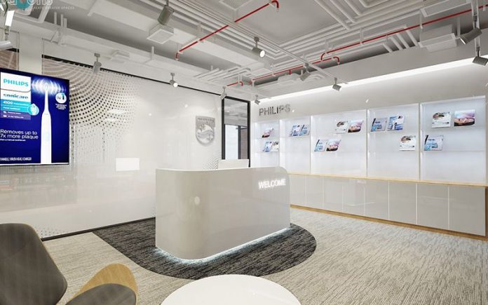 Quầy lễ tân văn phòng