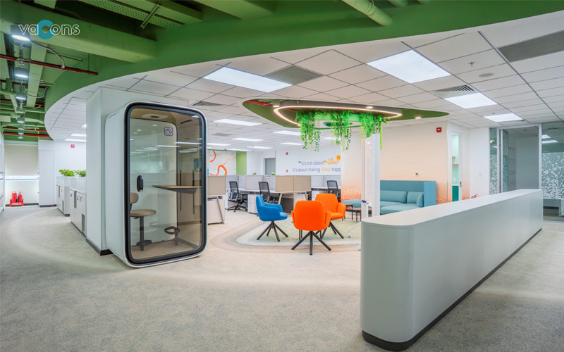 thiết kế văn phòng mở