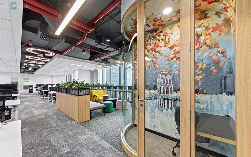 Thiết kế khu vực làm việc chung tối ưu diện tích và công năng sử dụng